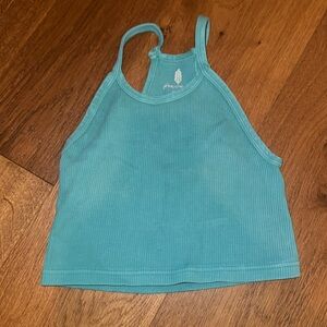 Free people cropped high neck tank